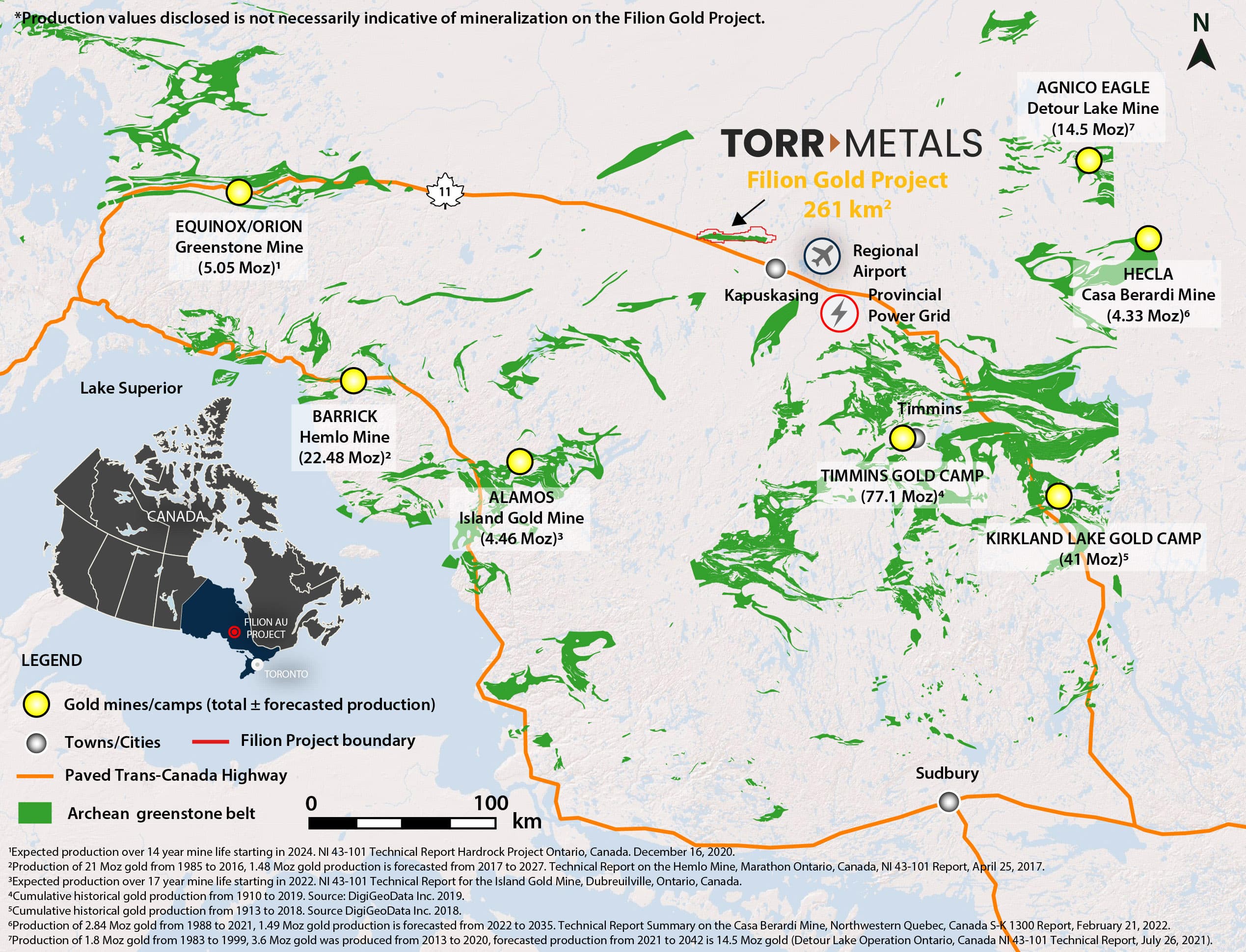 Filion among Ontario's Archean greenstone gold camps